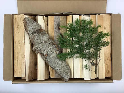 サンタランドウッドソロキャンプバーベキュー用焚き付けセット(A)