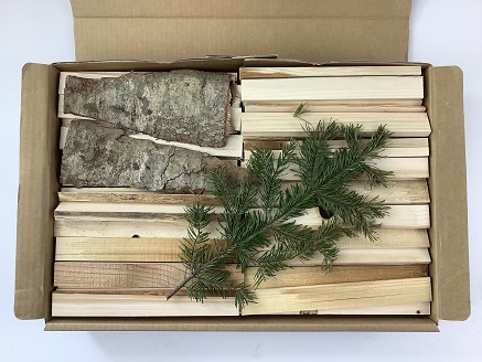 サンタランドウッドソロキャンプバーベキュー用焚き付けセット(B)