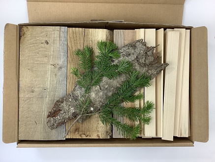 サンタランドウッドソロキャンプバーベキュー用焚き付けセット(C)