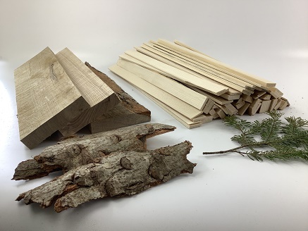 サンタランドウッドソロキャンプバーベキュー用焚き付けセット(E)