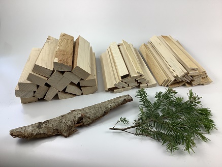 サンタランドウッドソロキャンプバーベキュー用焚き付けセット(A)