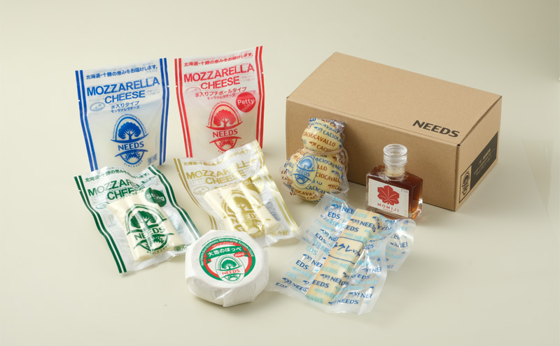 北海道 十勝 チーズアソート7種B / ラクレット＆メープルシロップ詰合せ [チーズ工房NEEDS] MOMIJI SYRUP【 チーズ アソート 詰合せ セット バラエティ メープルシロップ ラクレット モッツァレラ 大地のほっぺ さけるチーズ 乳製品 ワイン 麦酒 ビール 酒 NEEDS ニーズ 食べ比べ 受賞 北海道 十勝 幕別 】