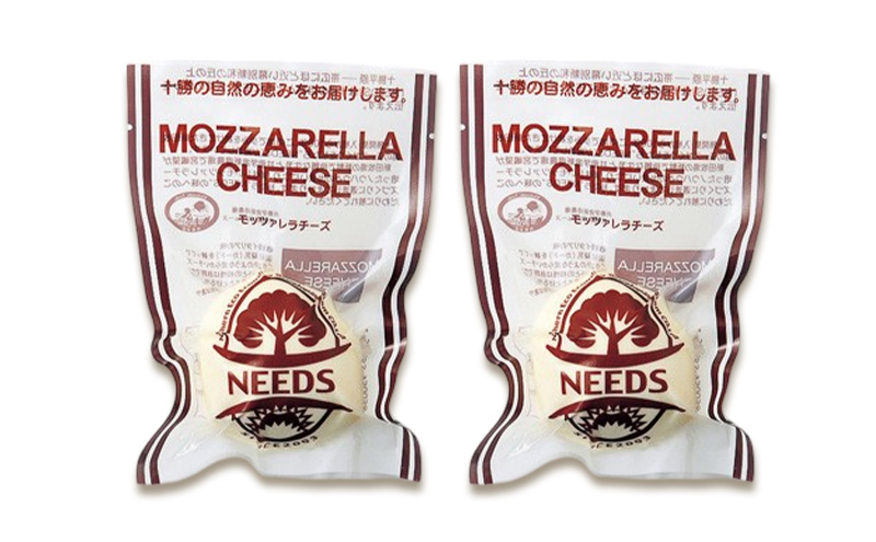 北海道 十勝 モッツァレラチーズ 真空タイプ100g×2個［チーズ工房NEEDS］【 モッツァレラ チーズ ミルク ワイン 乳製品 北海道 十勝 幕別 】