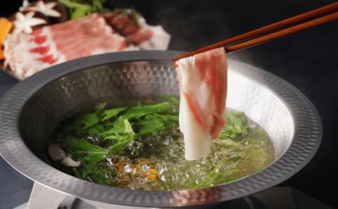 国宝・十勝ロイヤルマンガリッツァ豚 塩しゃぶしゃぶ ロース400g 北海道 幕別町 【 豚肉 豚 しゃぶしゃぶ 塩 湖塩 冷凍 生 】 お肉 牛肉 牛肉/しゃぶしゃぶ  丸勝十勝ヒルズ