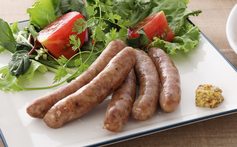 十勝の無添加豚 ウインナー・白ソーセージ50本前後・ベーコンブロック600g・ロースハムブロック500gセット 計2.2kg［うらがみミート］ 無塩せき 保存料・結着剤不使用