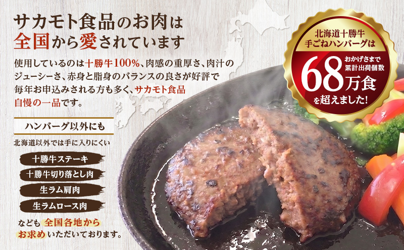 北海道 十勝のお肉屋さん 厳選 定期便 3回 【 ハンバーグ ス