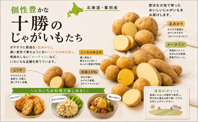 【先行予約】じゃがいも2種詰合せ（メークイン10kg・インカ