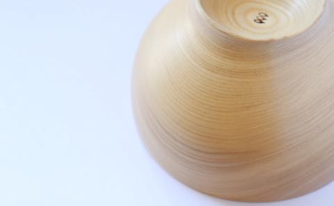 十勝の木のうつわ［天然木製］ カフェオレボウル 13cm【 工芸品 食器 マグカップ 汁椀 北海道 十勝 幕別 】