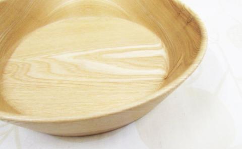 十勝の木のうつわ［天然木製］ おけ型ボウル 24cm【 工芸品 食器 お皿 北海道 十勝 幕別 】
