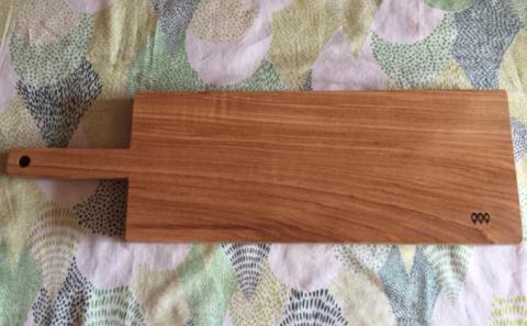 十勝の木のうつわ［天然木製］ カッティングボード 46cm×14cm【 工芸品 雑貨 日用品 調理器具 まな板 食器 器 皿 北海道 十勝 幕別 】