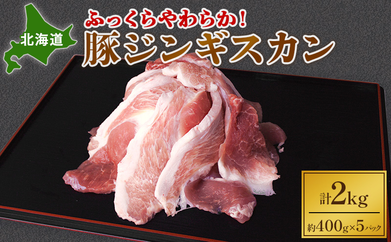 ふっくらやわらか！北海道 豚ジンギスカン2kg【 ジンギスカン 豚肉 豚 ぶた 焼肉 BBQ バーベキュー 味付き 味付き肉 タレ アウトドア キャンプ お取り寄せ 冷凍 小分け 保存 北海道 十勝 幕別 ふるさと納税 送料無料 】