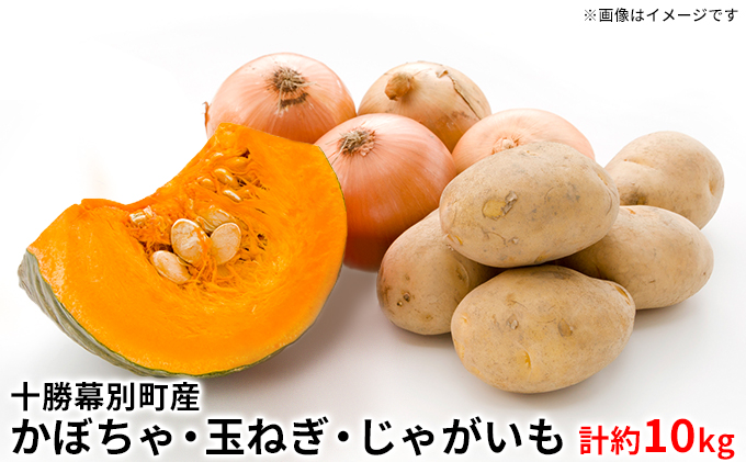 【2026年発送先行予約】十勝幕別町産 かぼちゃ2個・玉ねぎ4kg・じゃがいも2kg 計約10kg［山田敏明牧場］ 野菜 たまねぎ セット 詰合せ 旬の野菜 産地直送 北海道産