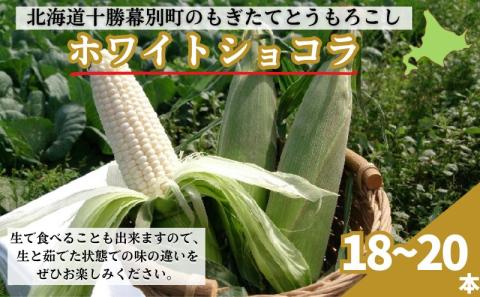 ［先行予約/2025年］もぎたてとうもろこし白18～20本 [北海道ホープランド農場]【 とうきび トウモロコシ とうもろこし 野菜 夏野菜 フルーツ 北海道 十勝 幕別 】