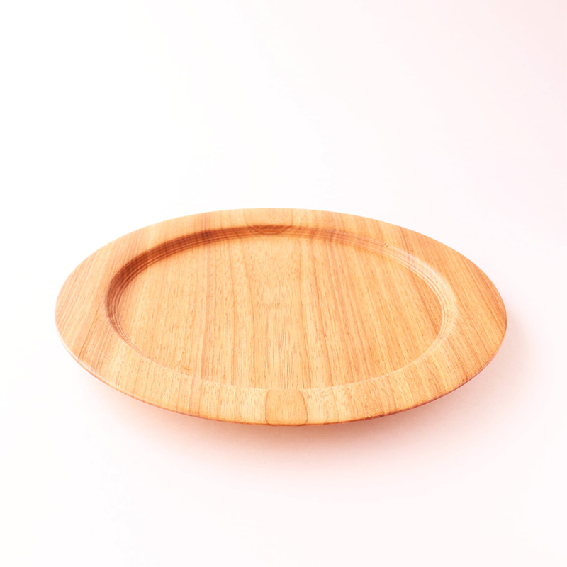 十勝の木のうつわ［天然木製］ リムプレート 24.5cm【 工芸品 食器 北海道 十勝 幕別 】