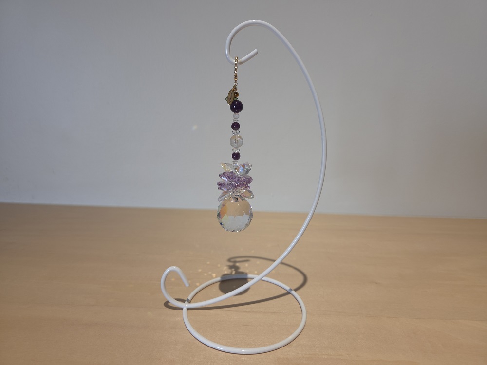 サンキャッチャー（山幸） 北海道 池田町 いけだワイン城 オリジナル クリスタル インテリア 窓飾り 天然石 クリスタル アクセサリー ギフト