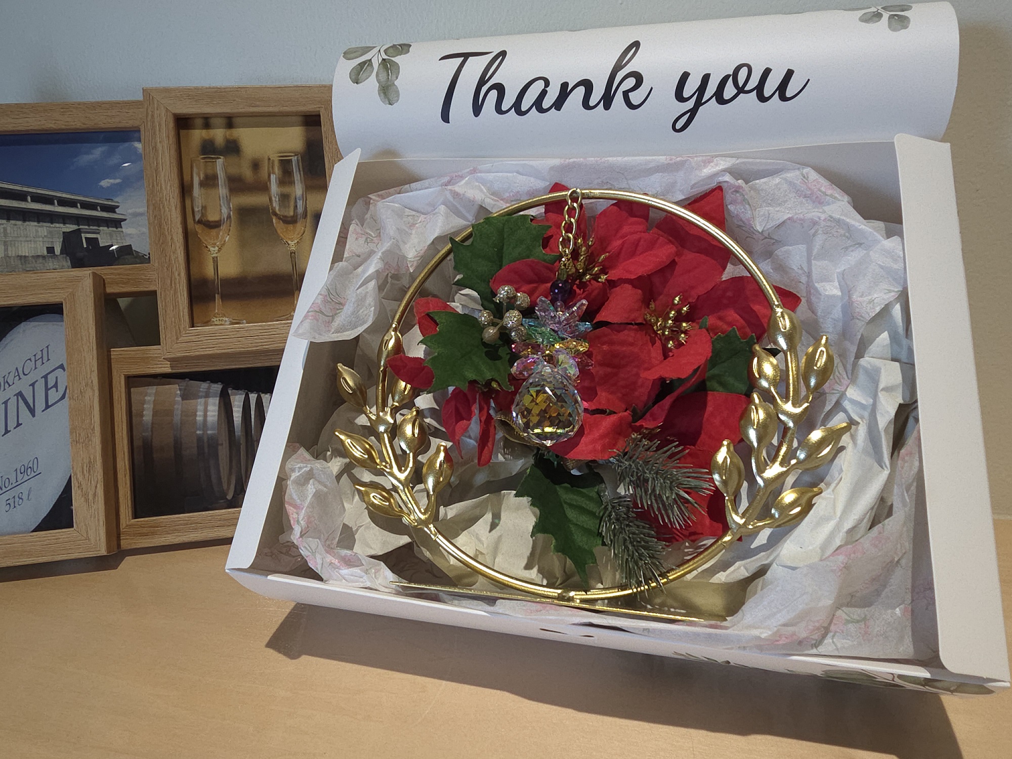 Dreamサンキャッチャー 北海道 池田町 いけだワイン城 オリジナル クリスタル インテリア 窓飾り 天然石 クリスタル アクセサリー ギフト