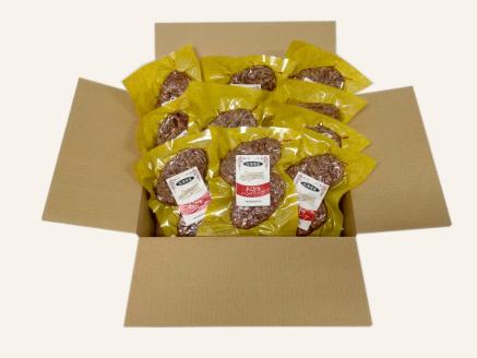 北海道 牛粗挽きハンバーグ20個×100g 2000g 2kg 北海道牛肉100％ 人気 便利 オススメ 冷凍 小分け 個包装 お弁当 惣菜 おかず 焼くだけ 簡単調理 家計応援