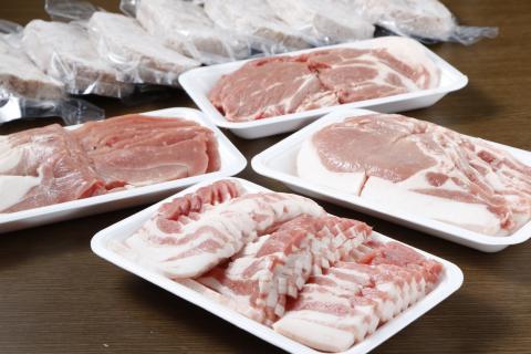 北海道 黒豚焼肉Aセット2400g・ハンバーグ8個付 ロース 肩ロース バラ モモ ハンバーグ 冷凍 小分け 黒豚 豚肉 お肉 肉