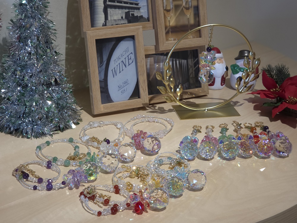 サンキャッチャー（十勝晴れ） 北海道 池田町 いけだワイン城 オリジナル クリスタル インテリア 窓飾り 天然石 クリスタル アクセサリー ギフト