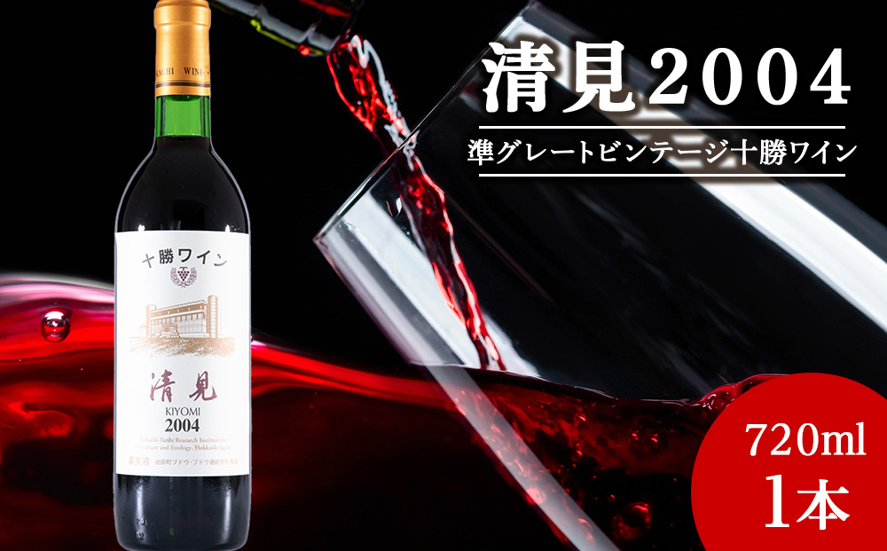 十勝ワイン 清見（キヨミ）2004準グレートビンテージ 720ml 北海道池田町 ビンテージ 赤ワイン 数量限定