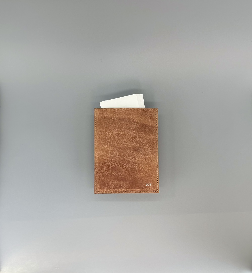 Business slim card case / 025　エゾ鹿革 名刺ケース 希少