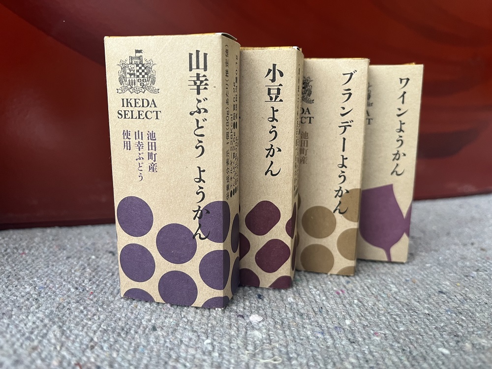 北海道 羊羹 お試し4種4本 最短翌日発送 ポスト投函 お菓子のかほり 食べきりサイズ 80g×4本 常温 ようかん 羊かん ヨウカン 餡子 ぶどう