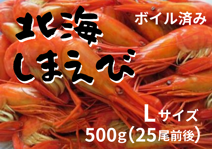 北海縞海老 シマエビ 北海縞えび 国産 500g 25尾 Lサイズ しまえび 冷凍 えび エビ ボイル済み