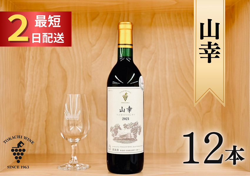 山幸（赤）12本 最短申込みから2日発送 北海道ワイン 北海道池田町 OIV 世界が認めたワイン 国際ぶどう品種