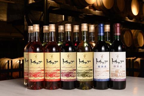 十勝ワイン トカップ12本セット（赤・白・ロゼ）瓶熟成 樽熟成 北海道ワイン 池田町