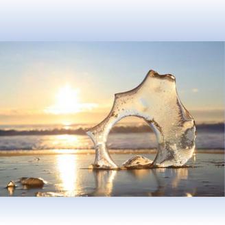 神秘のジュエリーアイス ネックレス　シルバー ネコポス対象商品"北海道 十勝 豊頃町"