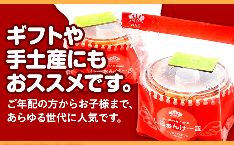 シフォンケーキ プレーン キャラメル ふわふわ「しふぉんけ～き」2種セット《60日以内に出荷予定(土日祝除く)》有限会社松月堂---hsh_csgdscs_60d_23_10500_2i---