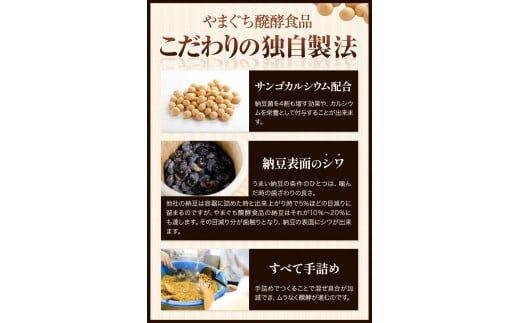 北海道十勝産大豆 黒いダイヤ キレイマメ 黒豆納豆 35g×15個セット 《30日以内に出荷予定(土日祝除く)》やまぐち醗酵食品 ---hsh_fyhkkn_30d_23_13500_15p---