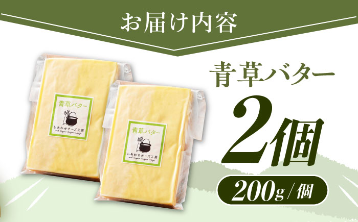 ＼TVで話題／【R8年12月発送開始】北海道 青草バター 200g×2個《足寄町》【しあわせチーズ工房】 [BEAK020]