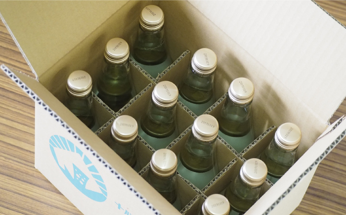 十勝地サイダー「足寄オンネトーブルー」240ml×6本《足寄町》【北十勝ファーム】炭酸[BEAI007]