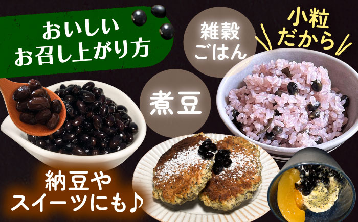 【R7年度産新豆 受付中】北海道 あしょろの小粒黒豆 黒千石 1kg×2袋《足寄町》【党崎農場】 [BEAA023]