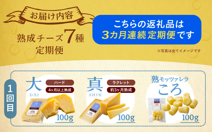 【全3回定期便】 北海道チーズ 7種 　《足寄町》【合同会社あしょろチーズ工房】 [BEAU010]