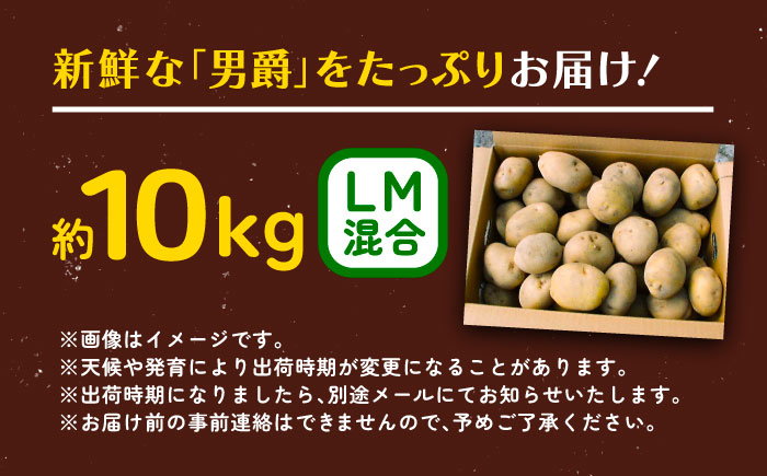【先行予約】北海道産 じゃがいも 男爵 10kg（LM混合）《足寄町》【党崎農場】[BEAA006]