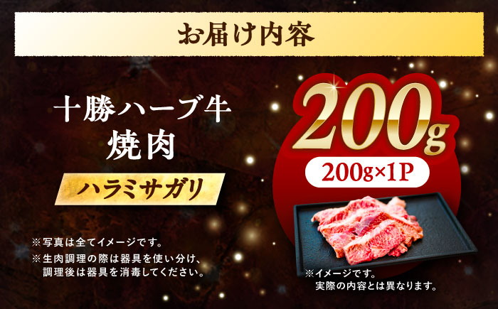 北海道 十勝 ハーブ牛 ハラミ サガリ 焼肉 200g 《足寄町》【株式会社ノベルズ食品】 [BEAQ022]