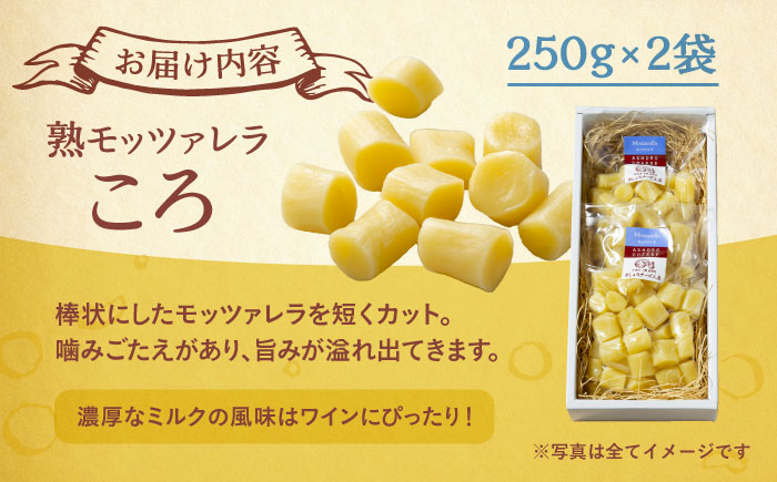 北海道 熟モッツァレラ（ころ）250g×2袋《足寄町》【合同会社あしょろチーズ工房】 [BEAU002]