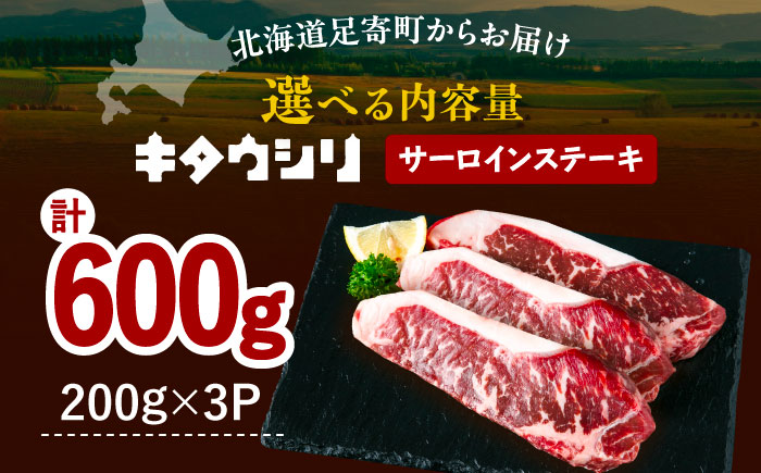 北海道産牛 サーロインステーキ 200g×3パック 《足寄町》 【北海道チクレンミート】 肉 牛肉 北海道産 [BEBJ001] 600g（200g × 3枚）