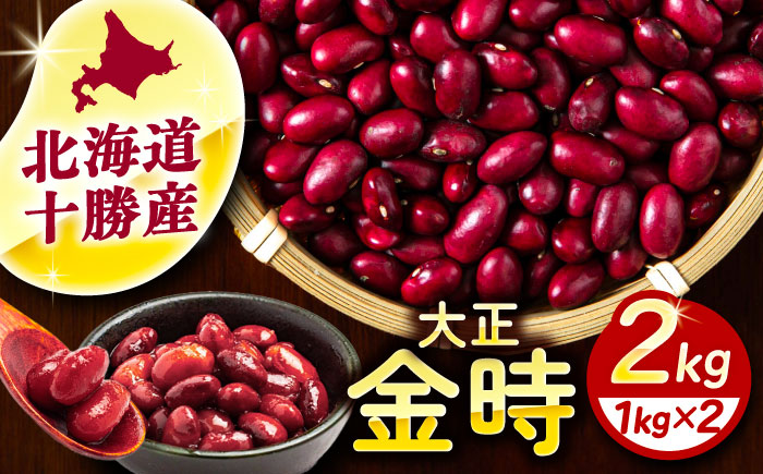 北海道 あしょろの大正金時 1kg×2袋《足寄町》【党崎農場】豆[BEAA018]
