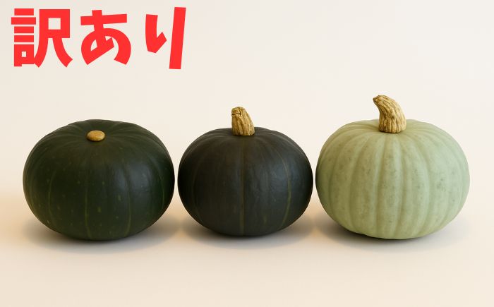北海道 かぼちゃ 訳あり ダークホース・とっておき・特濃こふき 3種類×1個 《足寄町》【足寄アグリバイオ株式会社】 [BEAC014]