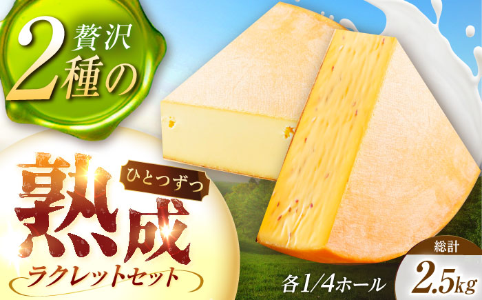 ＼TVで話題／北海道 しあわせラクレット1/4ホールとスパイスラクレット1/4ホール《足寄町》【しあわせチーズ工房】 [BEAK035]