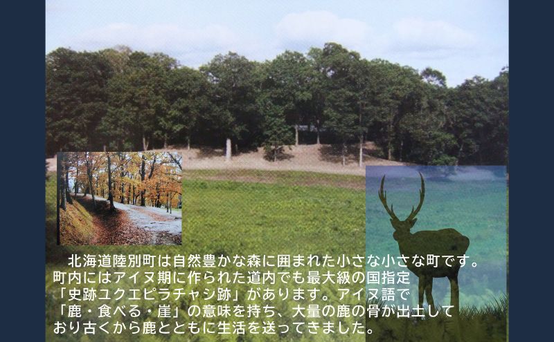 【青系】りくべつ エゾシカの角 鹿角 アクセサリー ミサンガ風ブレスレット＆組紐キーホルダー セット ブレスレット キーホルダー 北海道 陸別