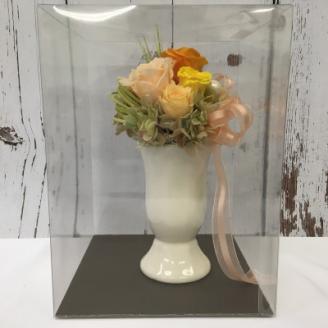 プリザーブドフラワー アレンジメント 黄色のバラ＜老舗の花屋さんの手づくり/ギフト用＞