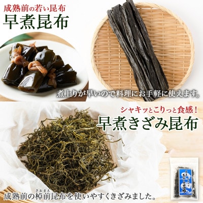 【のし付き】北連物産の早煮昆布 250g×2袋 早煮きざみ昆布 50g×3袋 計650g北海道釧路町