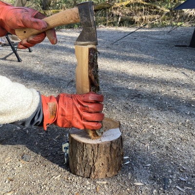 薪割り台セット 5kg 北海道産 広葉樹 キャンプ