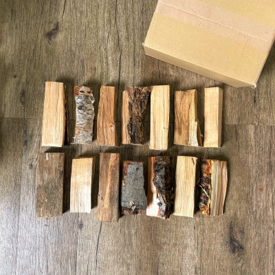 樹種別薪 7種お試しセット 2kg 北海道道東産 広葉樹  キャンプ