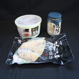 【12/21まで年内発送】釧之助本店人気の組合せセットB＜銀だら味噌漬け＆いか塩辛＆焼鮭手ほぐし＞【配送不可地域：離島】