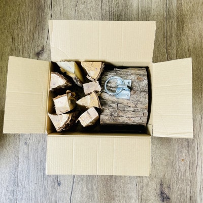 薪割り台セット 5kg 北海道産 広葉樹 キャンプ